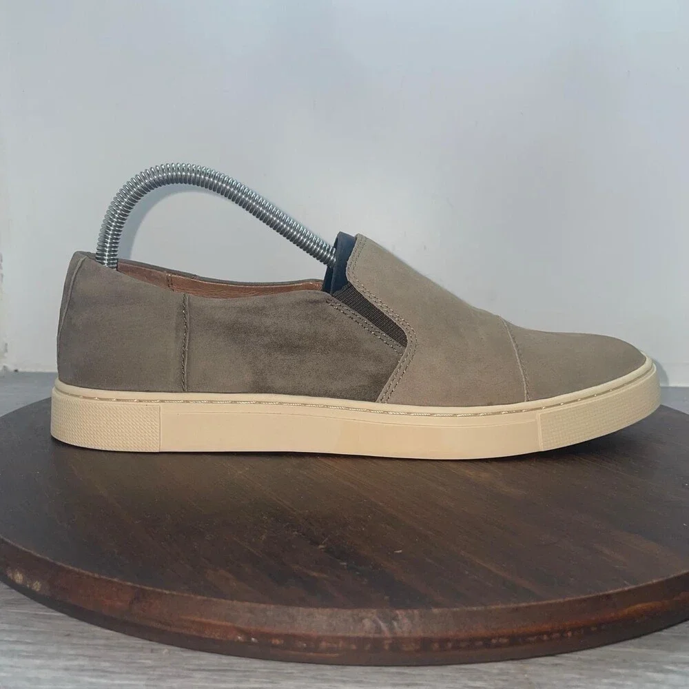 FRYE Gemma Shoes Womens Size 9.5 M Suede Leather Slip On Comfort Sneakers
